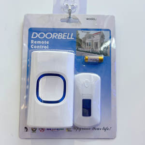 Sonnette sans fil JK longue portée avec 5 niveaux de volume Mode muet Installation facile Carillons de porte clignotants à LED alimentés en CC - Product Image 3