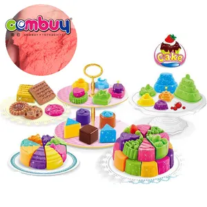 High quality educational toy 3D delicious cake magic sand for kids