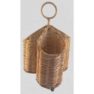 Porte-couverts en fer et en rotin de haute qualité pour la décoration, prix en gros - Product Image 2