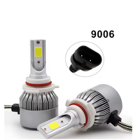 Phare LED COB C6 Super Lumineux 36W Ampoule Auto H4 H7 H11 9005 9006