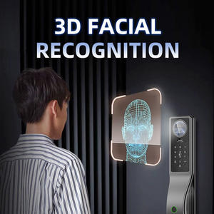 투야 스마트 디지털 지문 인식 자동 생체 인식 잠금 장치 IC 카드 와이파이 앱 조합 홈 보안 도어 스마트 잠금 장치 - Product Image 3