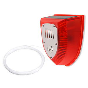 Alarme à fil solaire avec capteur de vibration pour système d'alerte de sécurité des jardins et des chantiers - Product Image 1