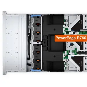 New Server R760 Rack Dell Poweredge 3.5" Chassis 12 SAS/SATA Drives 2x2.5" Rear SAS/SATA Drives LP Adapter PERC 11 2 CPU