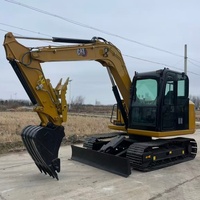Excavatrice d'occasion CAT 308E2, Caterpillar 308 d'origine japonaise, 8 tonnes, conception compacte à rayon de braquage réduit, mini-excavatrice avec pelle à godets