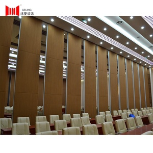 Commercial Wooden <strong>Mdf</strong> Hotel Aluminum Frame Acoustic Foldable Movable Operable Office <strong>Partition</strong> <strong>Walls</strong> for Restaurant - Product Image 5
