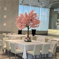Arbre artificiel de cerisier en fleurs, petit, écologique, durable, en PE et tissu, pour intérieur/extérieur, vente en gros, centre de table, couleur et taille personnalisables