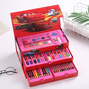 Set de Papelería con Caja de Regalo de Pintura de Dibujos Animados, Pinceles para Estudiantes, Bolígrafo de Acuarela Portátil, Diseño de Cajón, Set de Pintura para Niños - Product Image 5