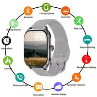 Montre connectée H9 MAX, montre intelligente, moniteur d'oxygène sanguin, suivi du sommeil, tracker de fitness, montre connectée pour hommes