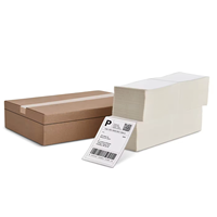 Autocollant d'étiquette en papier thermique de supermarché blanc personnalisé