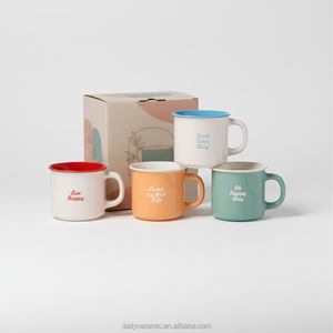 Set di Tazze da Caffè in Ceramica Stoneware con Logo Personalizzato, 11oz, Tazze con Citazioni Ispiratrici e Manico per Tè, Latte e Caffè - Product Image 6