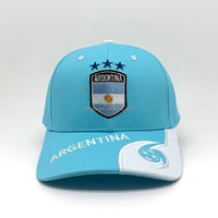 Gorra de Béisbol Personalizada de Lujo con Escudo Bordado de Bandera Nacional, Dos Tonos, 100% Algodón Twill, 5 Paneles, Estructurada, para Fanáticos del Fútbol