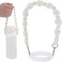 Tali & Pegangan Paracord Anyaman Bunga Buatan Tangan untuk Botol Air & Tumbler Unisex Buatan China/Guangxi