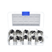 TZT 200 pièces 10 valeurs Diode redresseur Kit assorti 1N4001 1N4002 1N4003 1N4004 1N4005 1N4006 1N4007 1N5817 1N5818 1N5819 + boîte