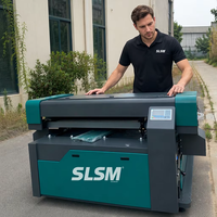 Machine de découpe laser CO2 CNC à lit plat SLSM SL-1630P 150W pour bois et panneaux MDF avec commande Ruida, refroidissement par eau et rails de guidage Hiwin