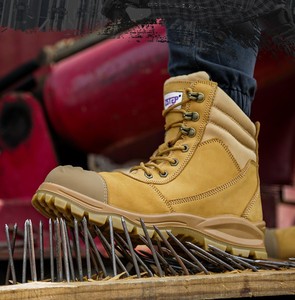 <span class=keywords><strong>Scarpe</strong></span> <span class=keywords><strong>Antinfortunistiche</strong></span> con Punta in Acciaio e Soletta in Acciaio, Tomaia in Pelle di Alta Qualità, <span class=keywords><strong>Unisex</strong></span> per Tutte le Stagioni, Uso in Edilizia - Product Image 5