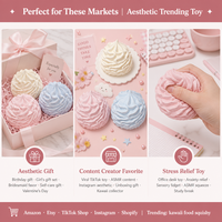 Southpeak Mochi Hand Therapy Squishy Factory Outil de soulagement de l'anxiété pour le TDAH et l'autisme, Jouet sensoriel anti-stress en forme de crème
