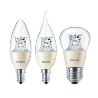 Ampoule LED en verre à gradation progressive, base E14/E27, éclairage paysager 4W-6W