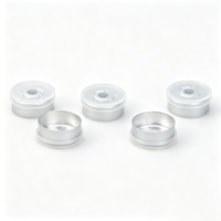 Bouchon à vis en aluminium de 20 mm, vente en gros, OEM, antidérapant, à fermeture moletée, non rechargeable, couvercle à clapet, étanche, hermétique, pour bouteille