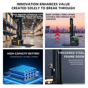 Nhà Máy bán hàng trực tiếp điện Pallet thang máy stackers 1.5-3 tấn 3M-5m xách tay tự tải - Product Image 4