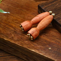 Nouveauté : Masseur oculaire en cuivre et bois pour la relaxation du contour des yeux et outil de Gua Sha pour le visage