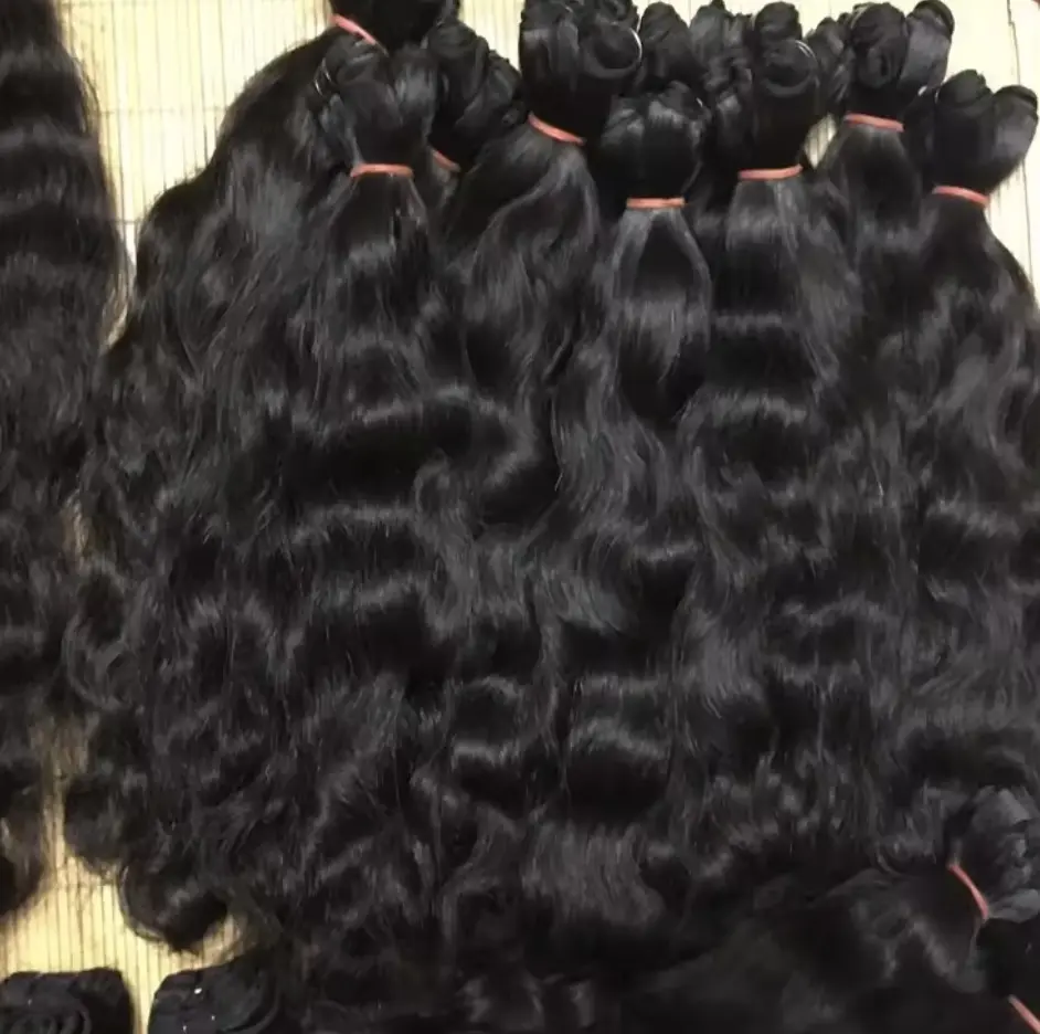 Proveedor de cabello ondulado natural sin procesar de cabello, cutícula rizada birmana vietnamita alineada cabello humano crudo vietnamita indio vietnamita