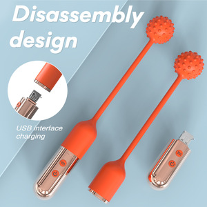 Double-Headed Silicone <b>Vibrating</b> Egg Detachable USB Charging Strong <b>Vibration</b> Waterproof High-End Female Adult Sex - Product Image 3