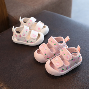 Chaussures pour bébé respirantes et confortables, chaussures mignonnes pour bébé, sandales d'été pour bébés filles, sandales pour tout-petits - Product Image 1