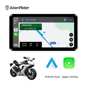 AlienRider M12 Pro אופנוע קרפליי אנדרואיד ניווט אוטומטי עם מסך מגע 77GHz רדאר גלי מילימטר זיהוי נקודה עיוורת