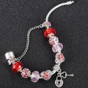 Bracelet d'animaux en forme de cœur pour fille, chaîne à breloque, pendentif en fil mignon, nouvelle collection - Product Image 3