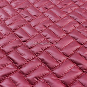 Dầu cired <span class=keywords><strong>pongee</strong></span> vải với sọc chần mô hình cho áo khoác mùa đông - Product Image 6