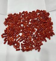 Pierres précieuses de corail rouge naturel Forme de capsule Corail italien naturel Cabochons de haute qualité faits à la main