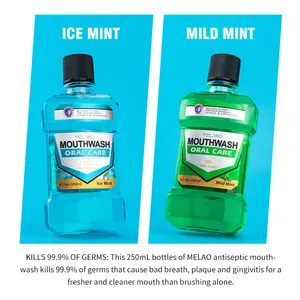 Private Label Cool Mint Munds pülung Munds pülung Zahn reinigung White ning Mundwasser für empfindliche Zähne