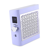 Nouvelle conception 2024, silencieuse, haute vitesse de ventilation, 4500 tr/min, machine professionnelle de collecte de poussière pour ongles sans fil pour usage en salon