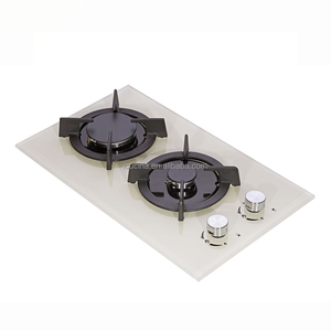 Table de cuisson à <span class=keywords><strong>gaz</strong></span> <span class=keywords><strong>encastrable</strong></span> 2 brûleurs en verre trempé et acier, allumage par pile, modèle <span class=keywords><strong>Domino</strong></span> - Product Image 6