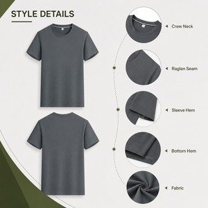 เสื้อยืดแร็กแลนผู้ชายโลโก้สั่งทำ ผ้าโพลีเอสเตอร์ 100% 165gsm แห้งเร็ว เสื้อยืดกีฬาสำหรับผู้ชาย ออกกำลังกาย วิ่ง ขายส่ง OEM - Product Image 4