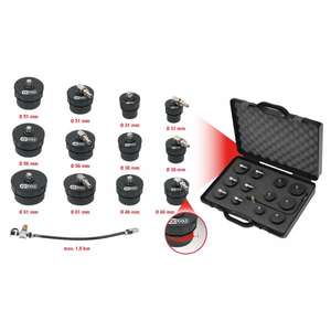 KS TOOLS-150,1825 Kit de probador de presión del sistema Turbo con adaptador de bayoneta (13 piezas)-JUEGO DE MOTOR Y DISTRIBUCIÓN EAN 4042146623381 - Product Image 1