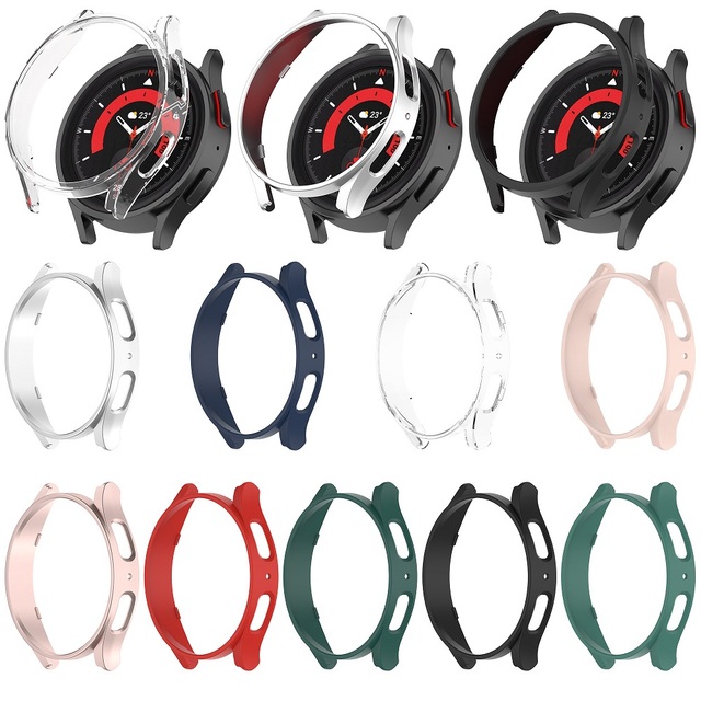 Watch Case for Samsung Galaxy Watch 5 40mm 44mm Watch 5 Pro 45mm No Screen Protector Protective Cover Frame PC Bumper Case