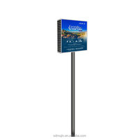 Boîte lumineuse solaire LED rectangulaire de grande taille en aluminium avec option de suspension, décorative, étanche, pour les expositions en plein air, les salons professionnels