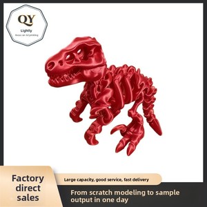 Juguetes de Dinosaurios Impresos en 3D de PLA y PVC al por Mayor, Juguete de Tiranosaurio Rex Esquelético en 3D, Regalo para Niños, Adorno de Mesa, Animales para Fiestas - Product Image 3