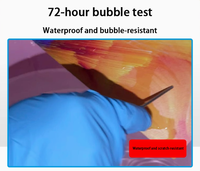 Revêtement liquide pour verre à séchage rapide, sans traces, imperméable, à faible odeur, résistant aux rayures, pour impression UV à plat