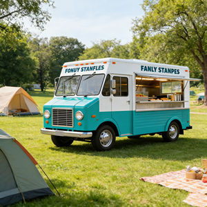 Carrito de Comida Rápida Eléctrico de Acero Inoxidable con 4 Ruedas, Tipo Tuk Tuk, para Hot Dogs, Pizza, Café, Helados, Tacos, 220v - Product Image 3