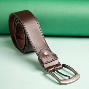 Cinturones de Cuero Genuino Marrón para Hombre, Cinturón de Cuero Real de Alta Calidad para Hombre, 125 cm, Cinturones de Cuero Genuino de Pakistán - Product Image 2