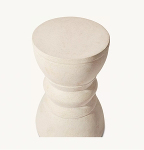 Set Divano Moderno di Lusso per Esterni, Giardino, Hotel, Piscina, Resistente alle Intemperie, Mobili Impermeabili per il Tempo Libero, Tavolino Laterale Java in Cemento a Tamburo - Product Image 2