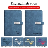 Cuaderno Personalizado A5 con Logotipo de Empresa, Impresión para Oficina, Cuero PU Tipo Piel de Oveja para Empresas, Cuaderno para Empleados, Diseño Personalizable