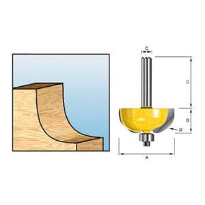 MAKITA-Fresa de radio cóncavo de-EAN 0088381166478 BROCAS OTRAS BROCAS - Product Image 1