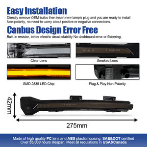 Vente en gros de 2 clignotants latéraux à LED pour VW <span class=keywords><strong>Golf</strong></span> 7/GTI/R 2012-2018, clignotants séquentiels ambre - Product Image 4