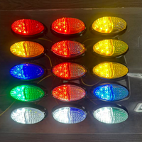 Nouvelles feux de gabarit latéraux ovales à 12 LED de haute qualité, blanc et rouge, ENSAITE DH-108 pour remorque et camion