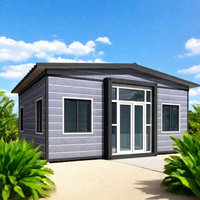 Micro-maison modulaire préfabriquée de 20 pieds 40 pieds, maison conteneur pliable et extensible avec cuisine et salle de bain
