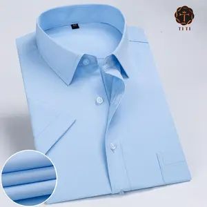 TITI individuelles Herren Herren formelles Kostüm Shirt Oxford Stoff formell Vollarm Herren weiße Hemden Slim Fit Business Shirt