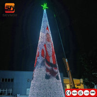 Lumière en forme de sapin de Noël personnalisable, certifiée CE et RoHS, pour les décorations festives commerciales